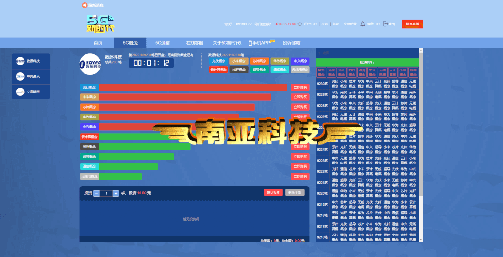 5G新时代彩票盘源码/概念彩票源码/投资理财源码/后台可预设