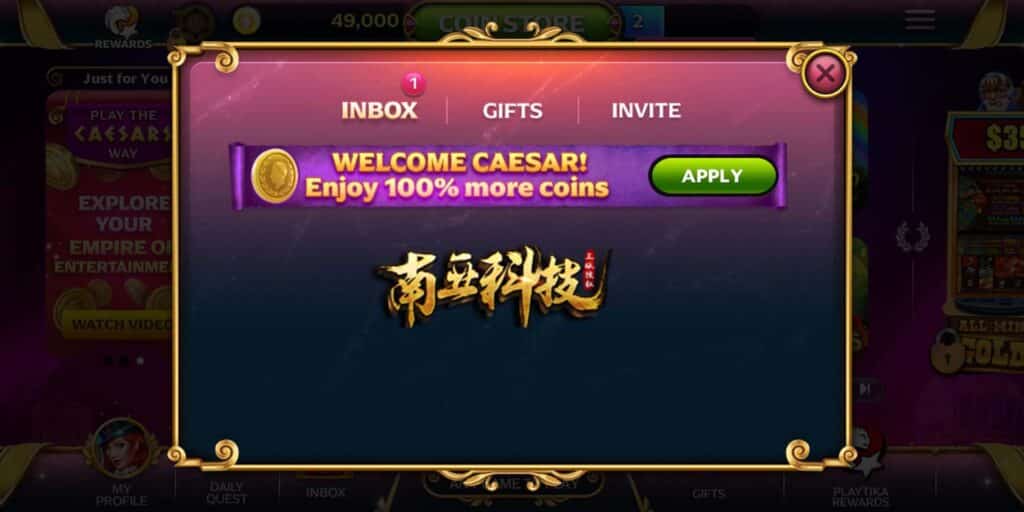 Caesars Slots老虎机棋牌全套源码/支持H5+APP端/带充值接口/300多款子游戏