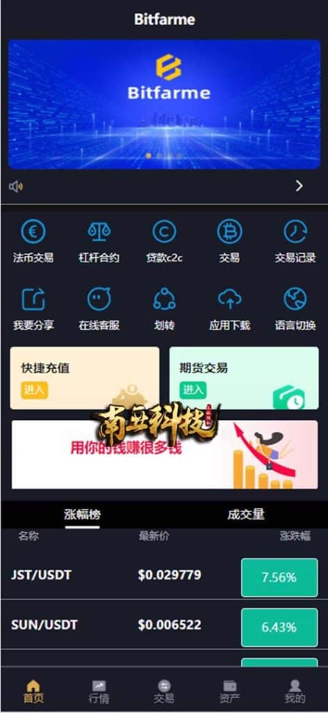 多语言CoinW区块链交易所/币币杠杆合约交易/质押挖矿/otc借贷